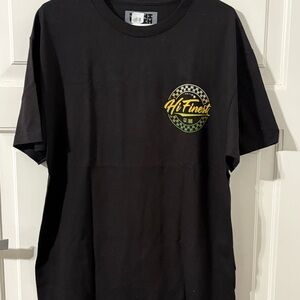 New Hi Finest Mens Large Black T-Shirt with free bag